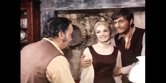 Gladys (Betsy Bell) and Tony Andrea Giordana) during happier times with Sheriff Bill Ransom in Taste of Death (1968)