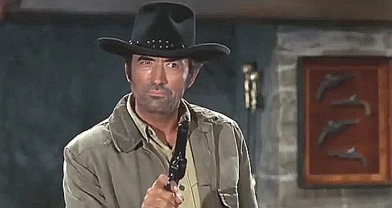 Gregory Peck as Clay Lomax in Shoot Out (1971)