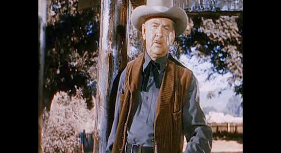 Griff Barnett as Mr. Banner, a rancher willing to do anything to hold onto the cattle kingdom he's built for his daugthers in Gunfighters (1947)