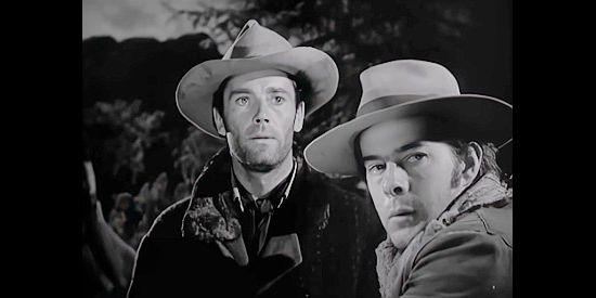 Henry Fonda as Gil Carter with his sidekick Art Croft (Harry Morgan) in The Ox-Bow Incident (1943)