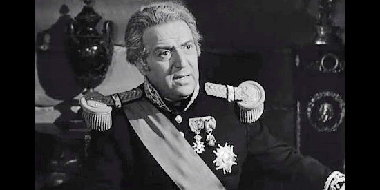 Hugo Haas as Gen. Paul De Marchand, leader of the French settlement in Alabama in The Fighting Kentuckian (1949)