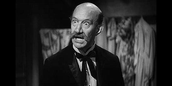 James Finlayson as Mickey Finn, the bar owner determined to steal the deed to a gold mine in Way Out West (1937)