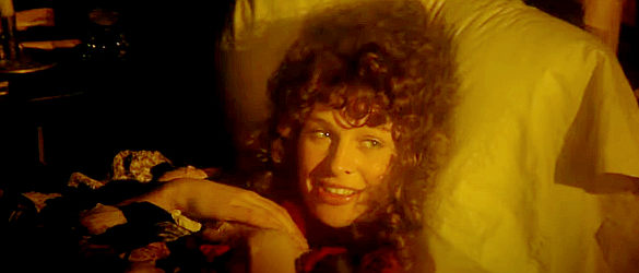 Julie Christie as Constance Miller, in McCabe's bed and in an opium-induced fog in McCabe and Mrs. Miller (1971)