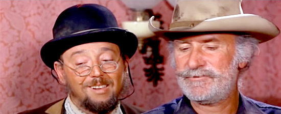 Keenan Wynn as Maj. Charlie Doneghan with one of his men during a bank robbery in The Longest Hunt (1968)