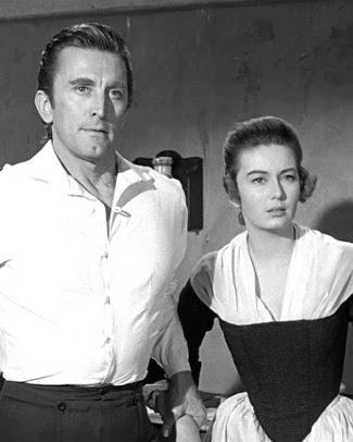 Kirk Douglas as Richard Dudgeon and Janette Scott as Judith Anderson in The Devil's Disciple (1959)
