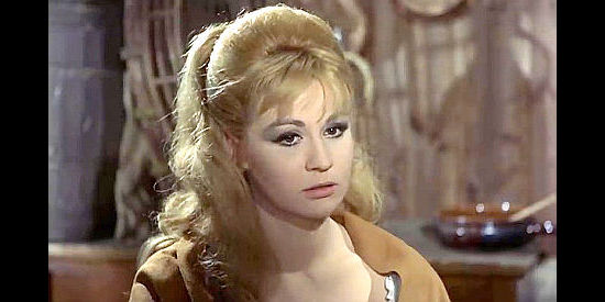 Liana Orfei as Linda, a girl with a dead husband, a goldmine and an unwanted admirer in Django Kills Softly (1968)