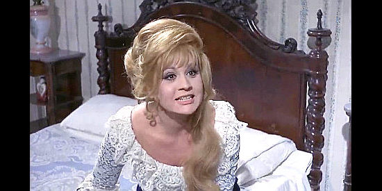Liana Orfei as Linda, held captive by Thompson in Django Kills Softly (1968)