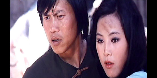 Lo Lieh as Ho Chiang with Karen Yeh as the Chinese mistress in Stranger and the Gunfighter (1974)