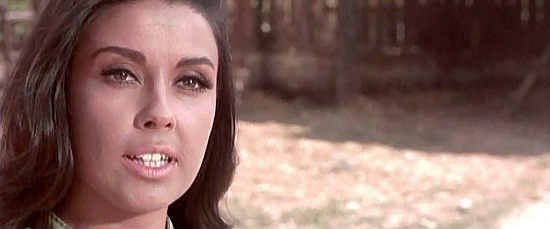 Monica Randall, whose family is wiped out by Maj. Lloyd's men in Red Blood, Yellow Gold (1967)