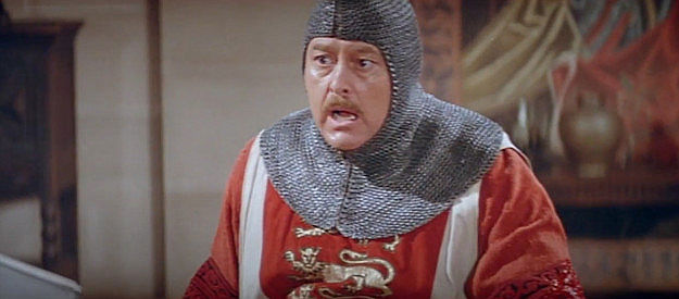 Norman Bartold as a medieval tourist, finding himself fighting for his life in Westworld (1973)