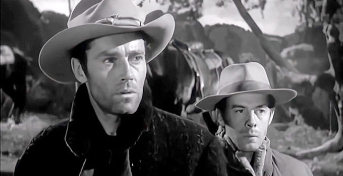 Henry Fonda as Gil Carter and Harry Morgan as Art Croft in The Ox-Bow Incident (1943)