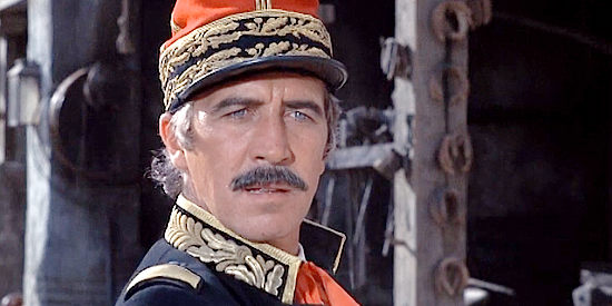 Patrick O'Neal as Chavez, coming face to face with Luke and Jaroo in El Condor (1970)