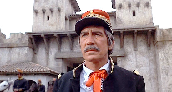 Patrick O'Neal as Chavez, worried about the way his fort is under siege in El Condor (1970)
