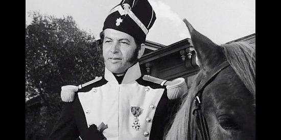 Philip Dorn as Col. George Geraud, commander of the exiled French soldiers who have settled in Alabama in The Fighting Kentuckian (1949)