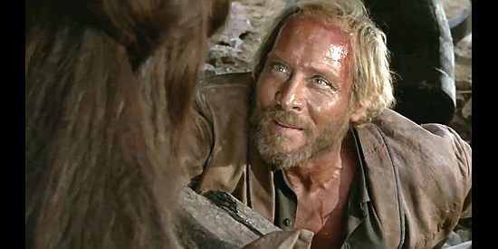Piero Lulli as Paul Martin, the trapped miner in the Sierras in Find a Place to Die (1968)