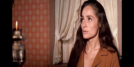 Pilar Pellicer as Lydia Yearby, the captured pastor's wife returned by the Apache in Day of the Evil Gun (1968)