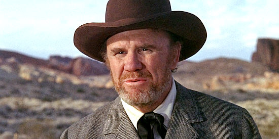 R.G. Armstrong as Quittner, the stage line manager in The Ballad of Cable Hogue (1970)