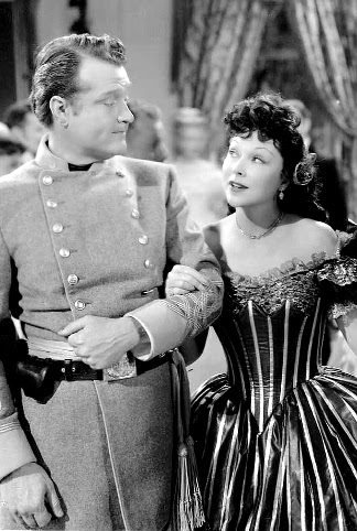 Red Skelton as Aubrey Filmore dancing with Joyce Compton as Hortense Dobson in A Southern Yankee (1948)