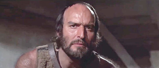 Robert Hundar (Claudio Undari) as Pedro the Cannibal, one of Spencer's hired killers in The Fighting Fists of Shanghai Joe (1972)