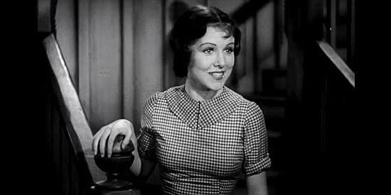 Rosina Lawrence as Mary Roberts, surfacing after Stan and Ollie have already given away her deed in Way Out West (1937)