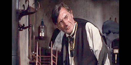 Royal Dano as Dr. Eli Prather, the man battling a cholera epidemic in his town in Day of the Evil Gun (1968)