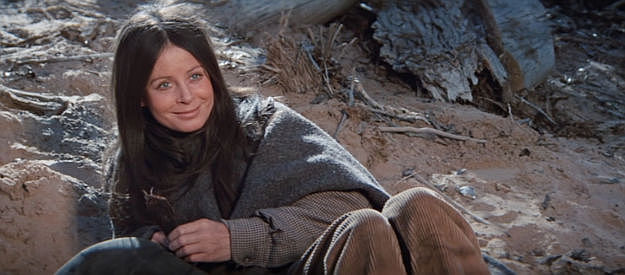 Sarah Miles as Catherine Crocker, running away from her husband and winding up with outlaws in The Man Who Loved Cat Dancing (1973)