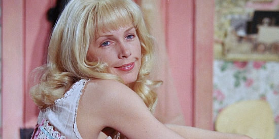 Stella Stevens as Hildy, inviting a freshly bathed Cable to 'undo me' in The Ballad of Cable Hogue (1970)