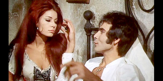 Tania Albarado as Maria and John Alvar as Steve Farwell in Django Against Sartana (1970)