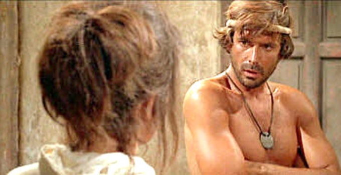 Tomas Milian as The Stranger, in seduction mode, in Django Kill (1967)