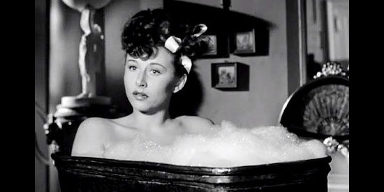 Vera Ralston as Fleurette De Marchand, wondering if she'll ever see John Breen again in The Fighting Kentuckian (1949)