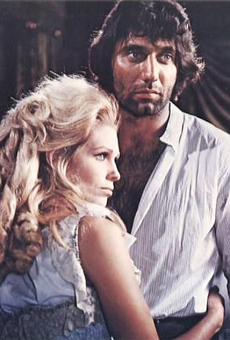 Victoria George as Pearl with Joe Namath as Capt. Hollis in The Last Rebel (1971)
