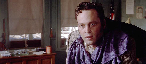 Vince Vaughn as Taylor Henry, getting reaquainted with his long-lost 'brother' in South of Heaven, West of Hell (2000)