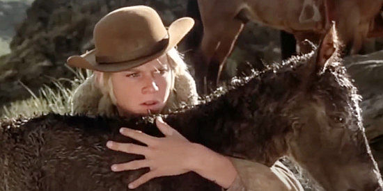 Vincent Van Paten as Jamie Wagner, with the first colt born on Chino's ranch in Chino (1973)