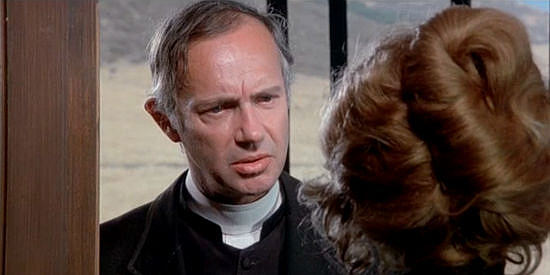 William Lanteau as The Rev. Cabot, checking on Amanda at the worst possible time in From Noon Till Three (1975)