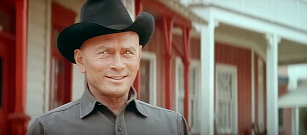 Yul Brynner as the robot gunslinger, deciding it's time for another showdown in Westworld (1973)