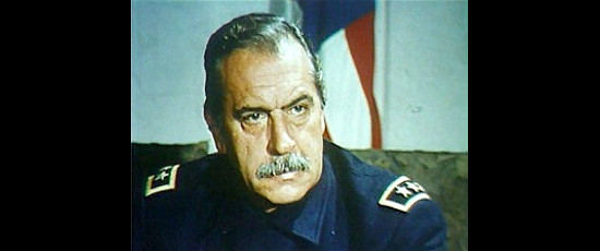 Antonio Casas as Col. Jackson, commanding officer of Barry Haller and Roy Dexter in Four Dollars for Revenge (1966)