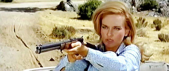 Barbara Carroll as Daphne proves that Loring isn't the only Vanderbuilt with backbone in Death on a High Mountain (1969)