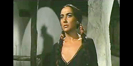 Charo Tejera as Juana, the Indian girl in love with Capt. Richard O'Hara   in The Secret of Captain O'Hara (1968)