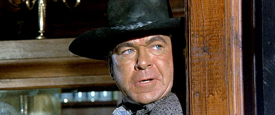 Claude Akins as Hooker, one of Sledge's men in a tight spot in A Man Called Sledge (1970)