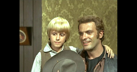 Claudio Castellani as Pat Dakota with Spiros Focas as Ken Dakota in “Hate They Neighbor” (1968)