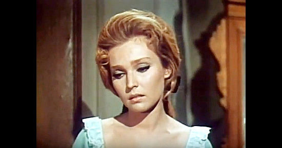 Dyanik Zurakowska as Betsy Skaggel, frets over CXA107 in The Bang Bang Kid (1967)
