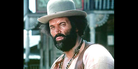 Fernando Bilbao (Fred Harrison) as Jim, Sacramento's big-appetite, hard-fighting sidekick in And Now They Call Him Sacramento (1972)