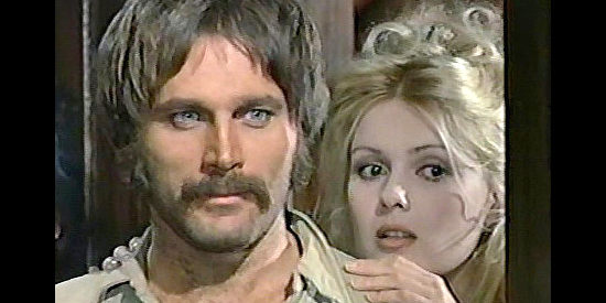 Franco Nero as Johnny Ears with Pamela Tiffin as Susie in Deaf Smith and Johnny Ears (1973)