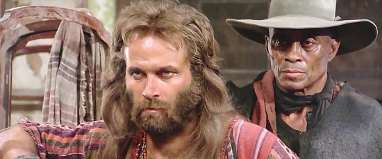 Franco Nero as Keoma and Woody Strode as George in Keoma (1976)