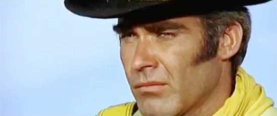 Frank Brana as Captain Young, the crooked cavalry officer in Death on a High Mountain (1969)