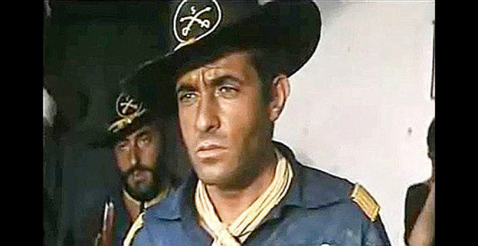 German Cobos as Capt. Richard O'Hara, an officer trying to keep peace with the Indians against mounting odds in The Secret of Captain O'Hara (1968)
