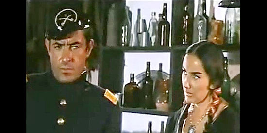 German Cobos as Capt. Richard O'Hara with Juana (Charo Tejero) in The Secret of Captain O'Hara (1968)