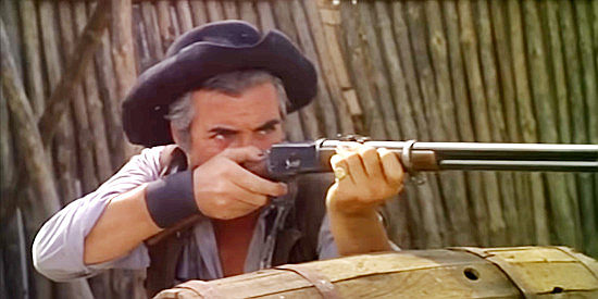 Guillermo Mendez as Chuck, a member of Sonora’s outlaw gang in Ballad of a Bounty Hunter (1966)