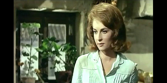 Iran Eory as Gwen Burnett, contemplating a future with an Indian husband in Man from the Cursed Valley (1964)