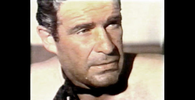 James Philbrook as bounty hunter Sam Foster, reflecting on a family life destroyed in an Indian attack in Ballad of a Bounty Hunter (1966)